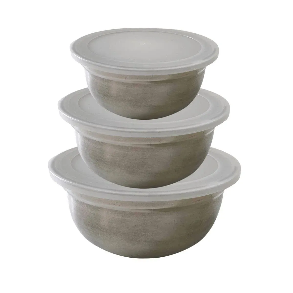 Ernesto 4-in-1 Stainless Steel Mixing Bowls with Lids (3 Piece)