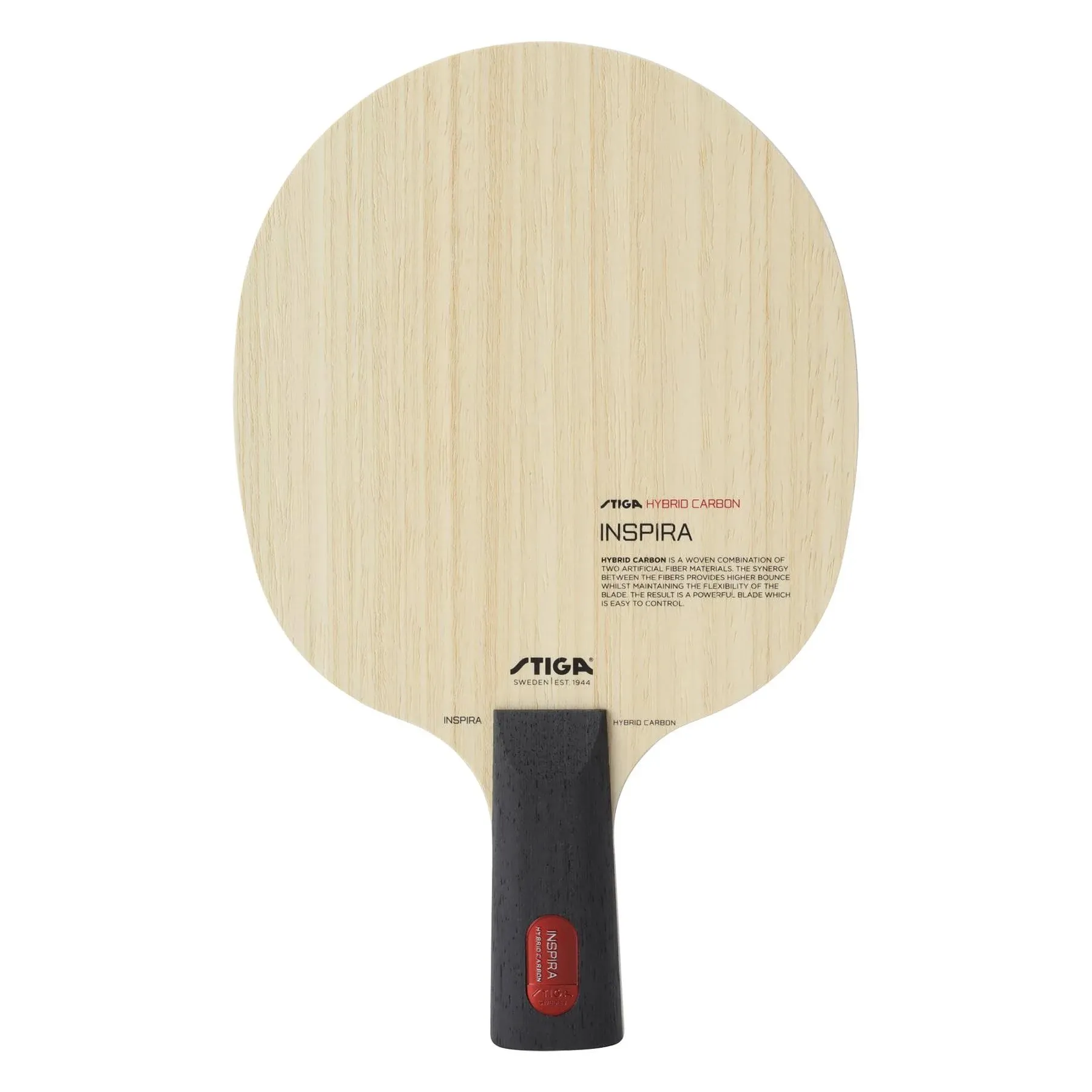 Stiga Inspira Hybrid Carbon Table Tennis Blade, Offensive Professional Blade with Maximum Control & Power