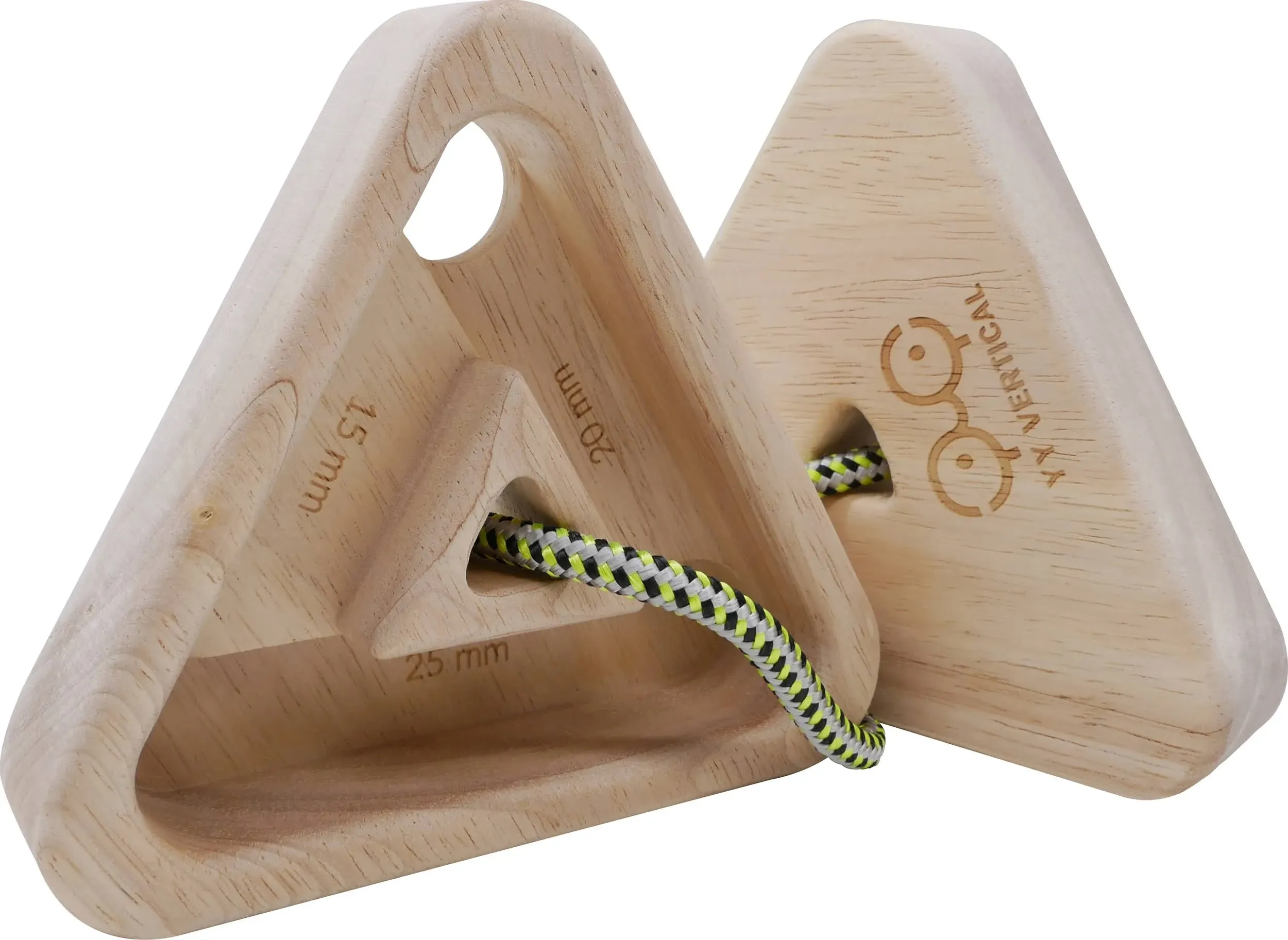 YY Vertical Triangle Wood Portable Hangboard