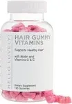 Hello Lovely! Hair, Skin & Nails Vitamin Gummy with Biotin 5000 mcg Vitamin E & C Support Hair Growth, Premium Vegetarian, Non-GMO, Hair Vitamins for Stronger Beautiful Hair - 60 Bear Gummies