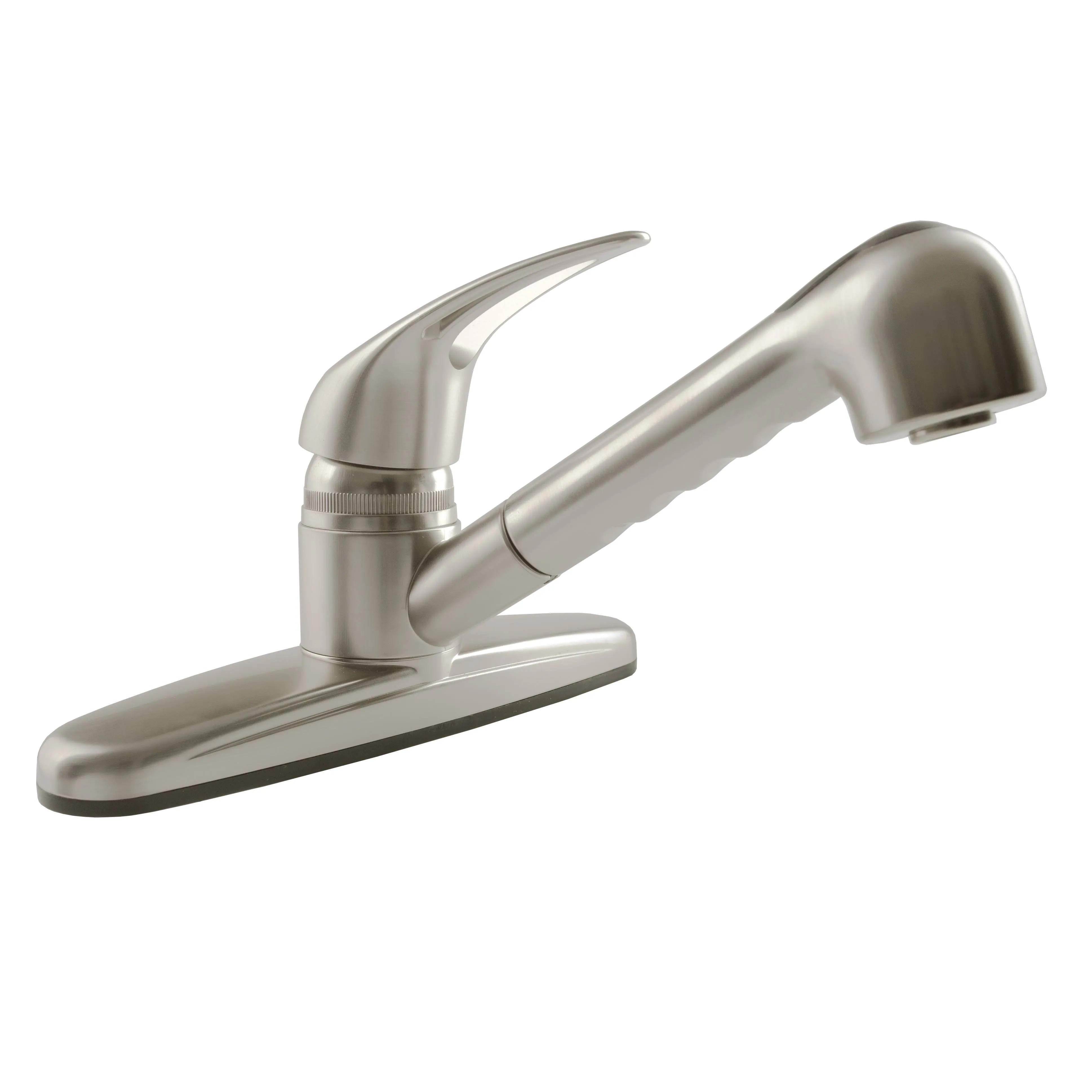 Dura Faucet (DF-PK100-SN) Non-Metallic Pull-Out RV Kitchen Faucet (Brushed Satin Nickel)