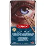 Derwent Lightfast Colored Pencils 72 Tin, Set of 72, 4Mm Wide Core, 100% Lightfa