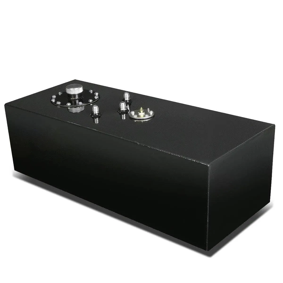 DNA MOTORING 15 Gallons Aluminum Top-Feed Fuel Cell Gas Tank 30" (L) x 9" (W) x 12" (H),ALU-FT-B-TF-15G-BK