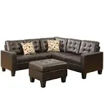 Poundex Sectional Set Espresso