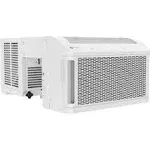 GE Profile ClearView Window Air Conditioner 8,300 BTU, WiFi Enabled, Ultra Quiet for Medium Rooms, Full Window View with Easy Installation, Energy-Efficient Cooling, 8K Window AC Unit, White