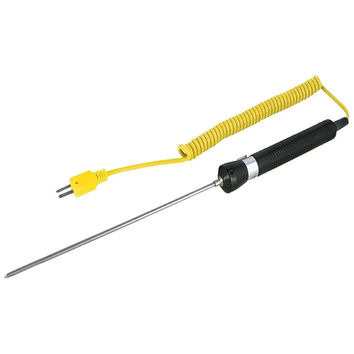 Needle Tip Thermocouple Probe, Type K, -58 to 1112°F (-50 to 600°C)