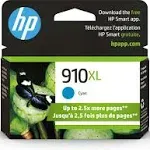 HP - 910XL High-Yield - Cyan Ink Cartridge 3YL62AN