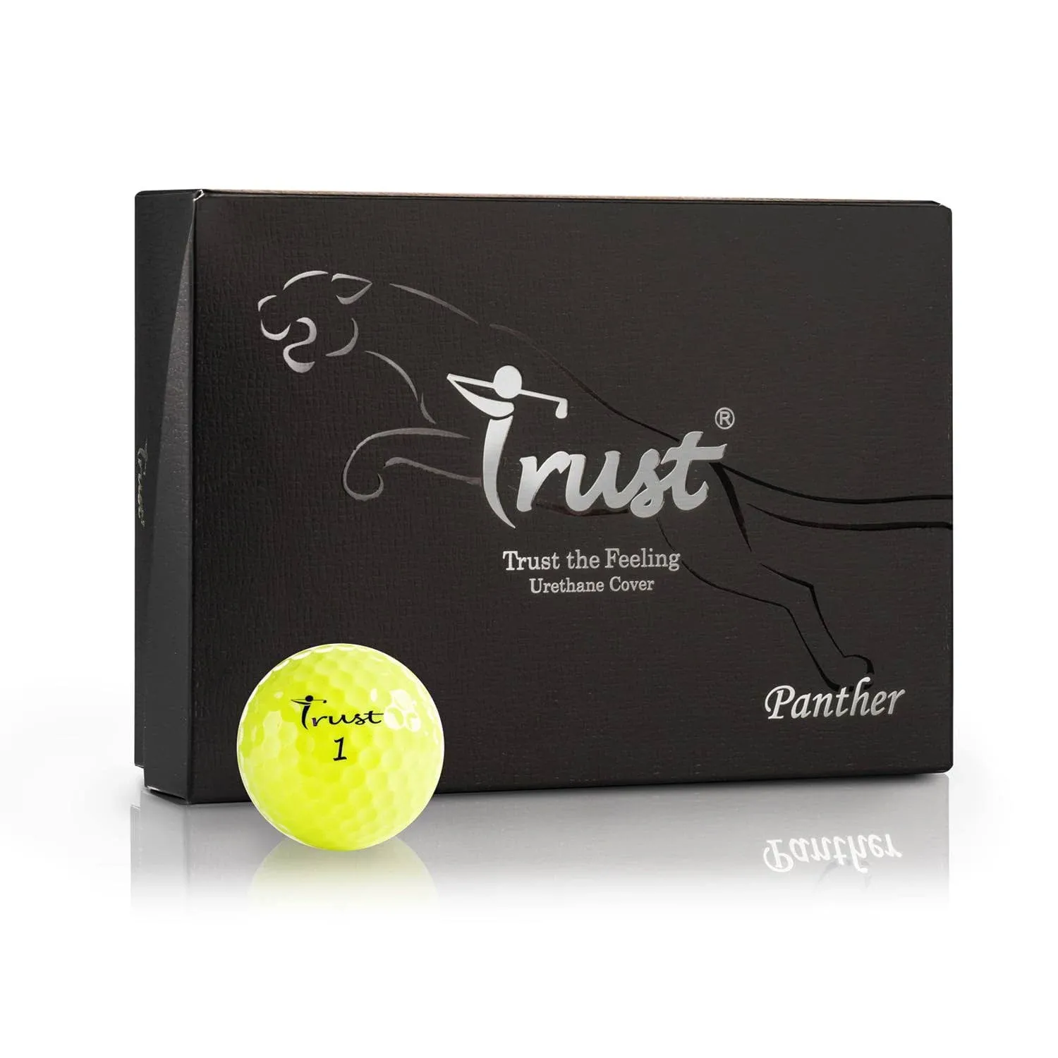 Trust Panther,Extra Thin Urethane Cover with Max COR Big Core,Soft & Elasticity Feel, Green Side Control with Distance