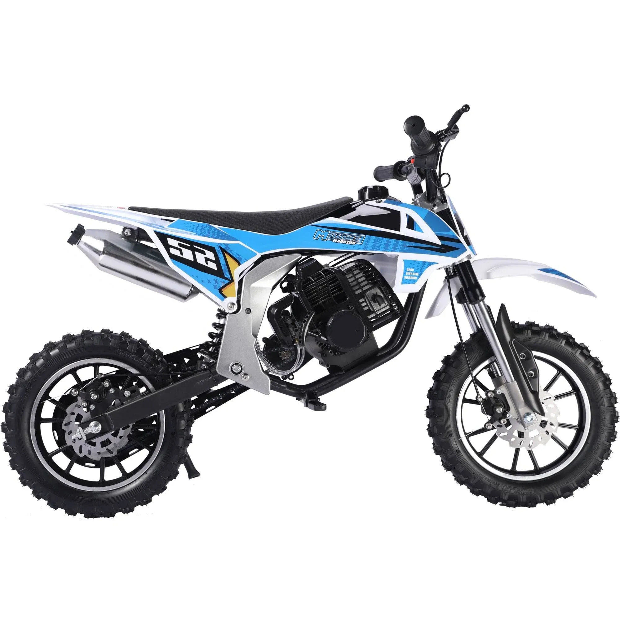 MotoTec Warrior 52cc 2-Stroke Kids Gas Dirt Bike Youth Motorcycle Mini MX