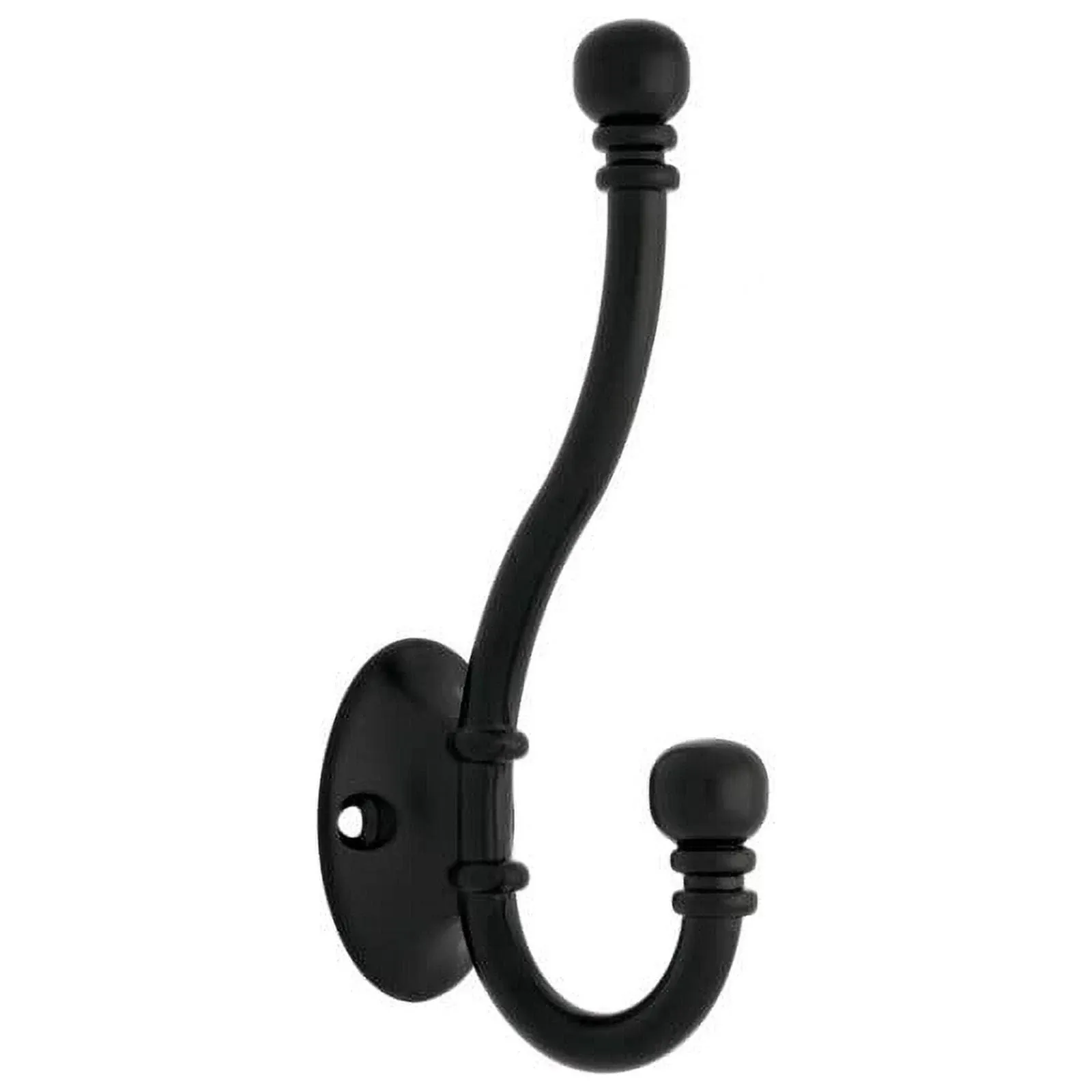 B46305C-FB Flat Black Ball End Coat Hat Robe Hook