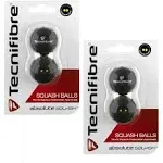 Tecnifibre Double Yellow Dot Squash Balls