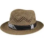 Levi's Men's Classic Fedora Panama Hat Summer Vacation