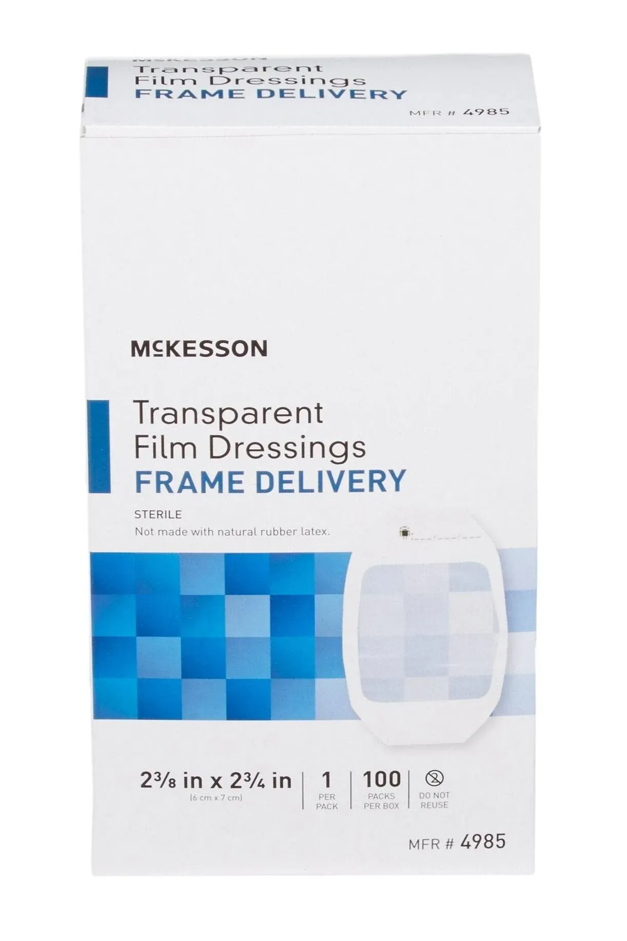 Transparent Film Dressing Box Of 100  by McKesson