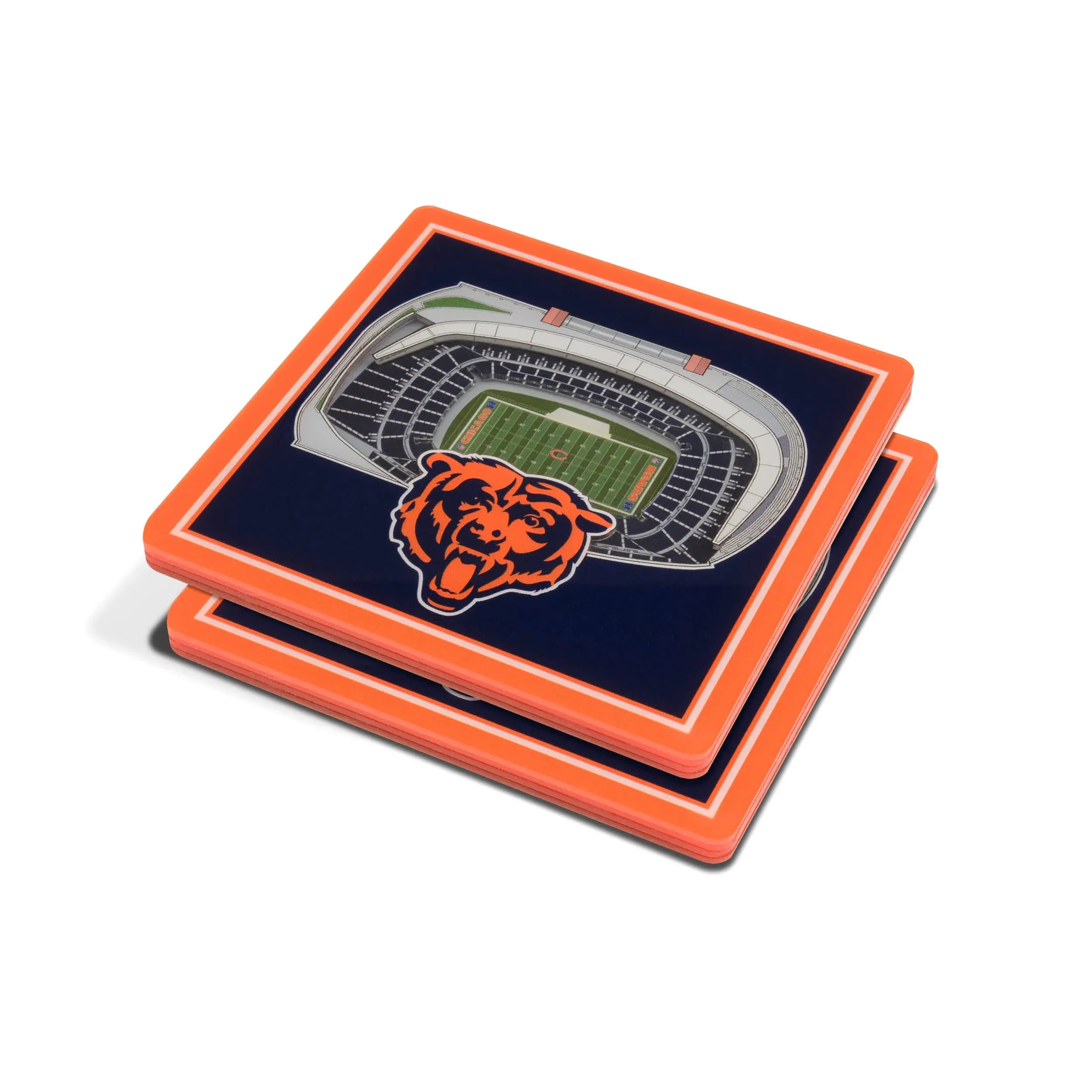 NFL Chicago Bears 3D StadiumView Coasters