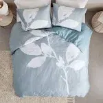 Inspire by Intelligent Design - Athena 3 Piece Cotton Sateen Printed Duvet Cover Set - King/Cal King - Teal