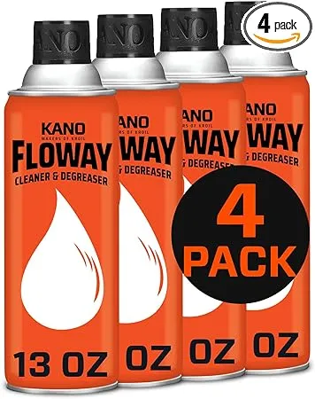 13 Oz. Floway Aerosol, Degreaser, Industrial Strength, Multipurpose, 4PK