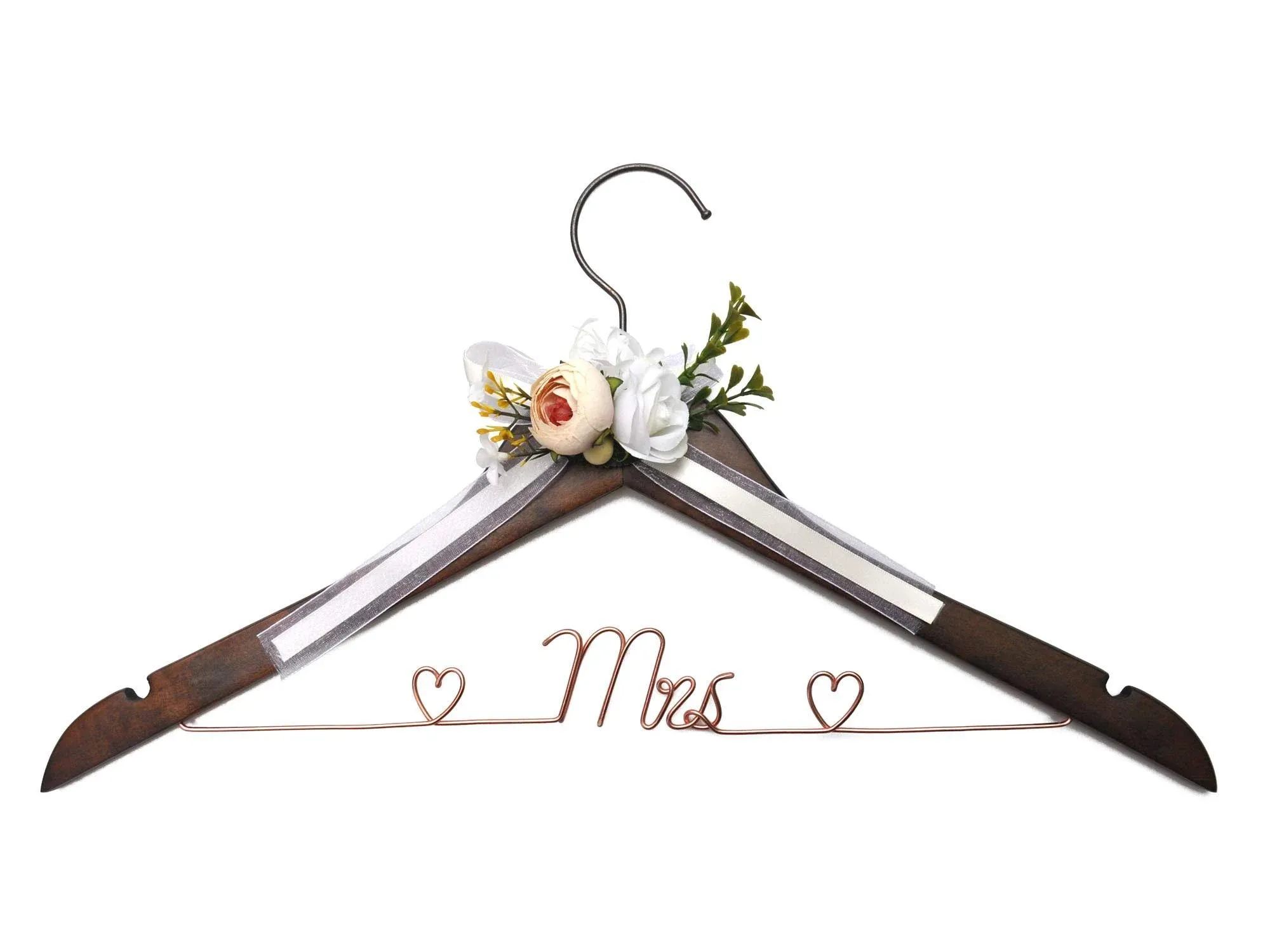 Wedding Dress Hanger, Wife Hanger, Bride Hanger, Bride Wedding Gift, Wooden and ...