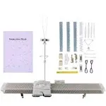 Knitting Machine and Accessories, LK150 150 Stitches 6.5mm Mid Gauge Plastic Domestic Knitting Machine with Accessories Tool Set for Household Sewing