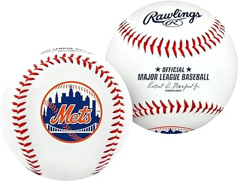 New York Mets Collectible MLB Logo Baseball