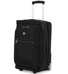 SwissGear Garment Upright Wheeled Luggage, Black, Carry-On 20-Inch