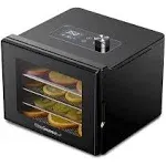 Elite 4-Tray Black Food Dehydrator with Dishwasher-Safe Parts (350-Watt) Stainless Steel | EFD308