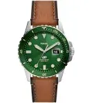 Fossil Men's Leather Strap Watch