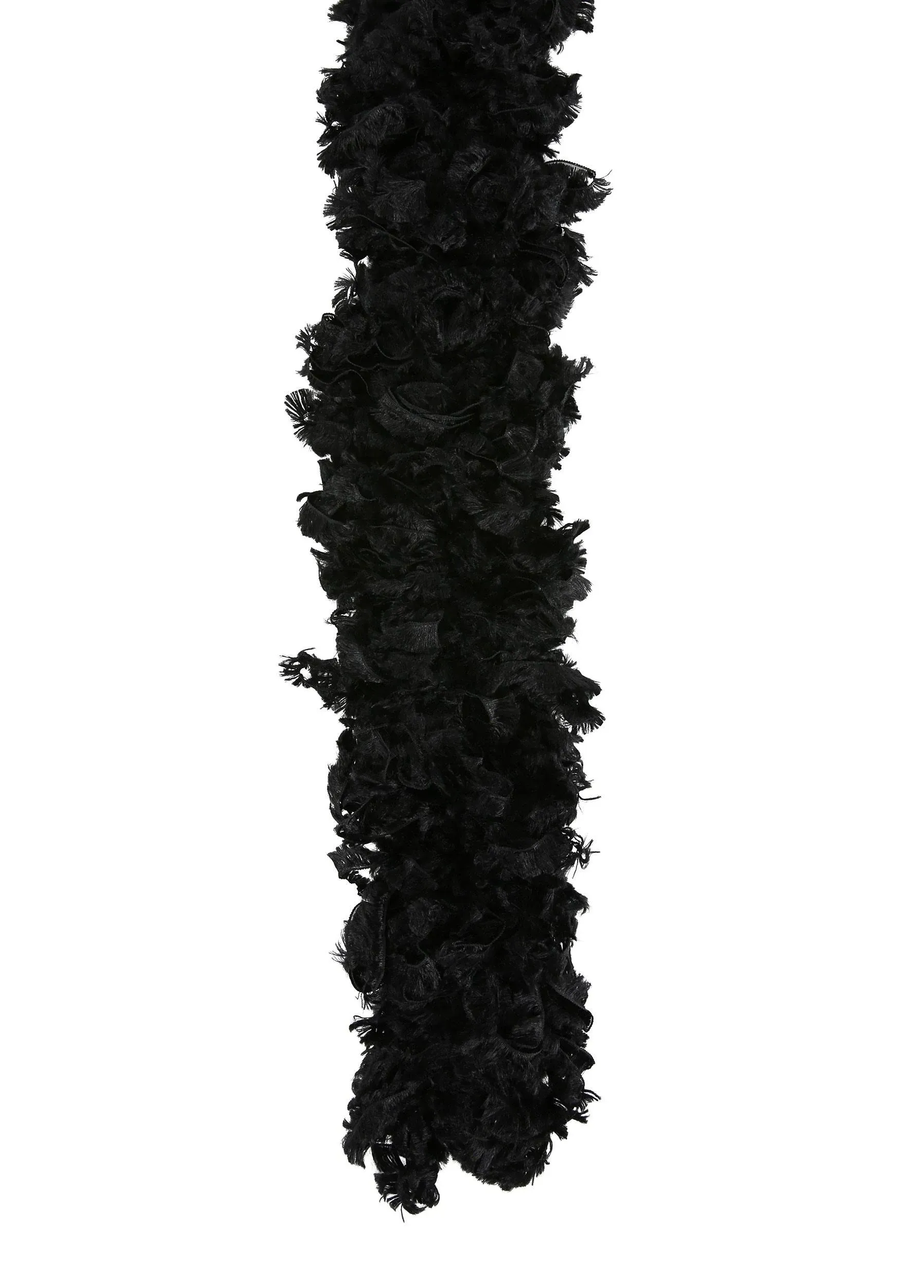 Black Featherless Boa - Elevate Your Style and Make a Statement