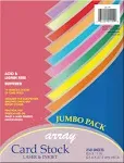 Colorful Card Stock Assortment, 10 Colors, 8-1/2" x 11", 250 Sheets