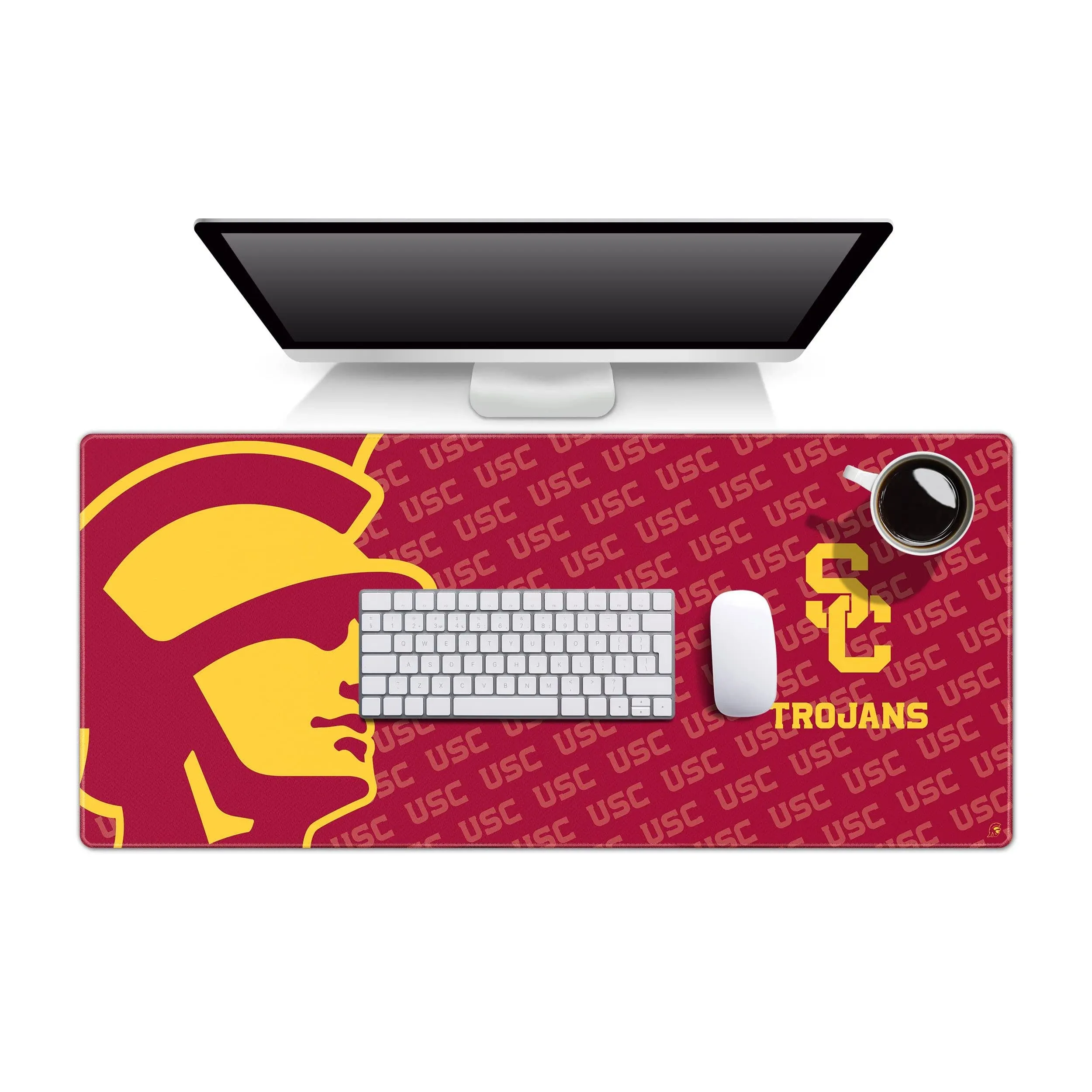 YouTheFan NCAA USC Trojans Logo Series Desk Pad