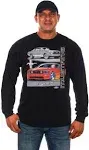 JH DESIGN GROUP Men's Ford Mustang GT Black Long Sleeve T-Shirt