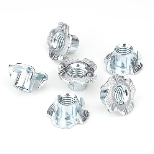 3/8&#034;-16 T-Nuts (50 Pack), Zinc-Plated Steel Corrosion Resistant, 3/8&#034;-16 50pcs