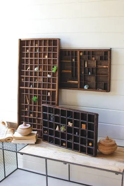 Wooden Printers Tray - Transitional - Display And Wall Shelves  - by First of a Kind USA Inc | Houzz