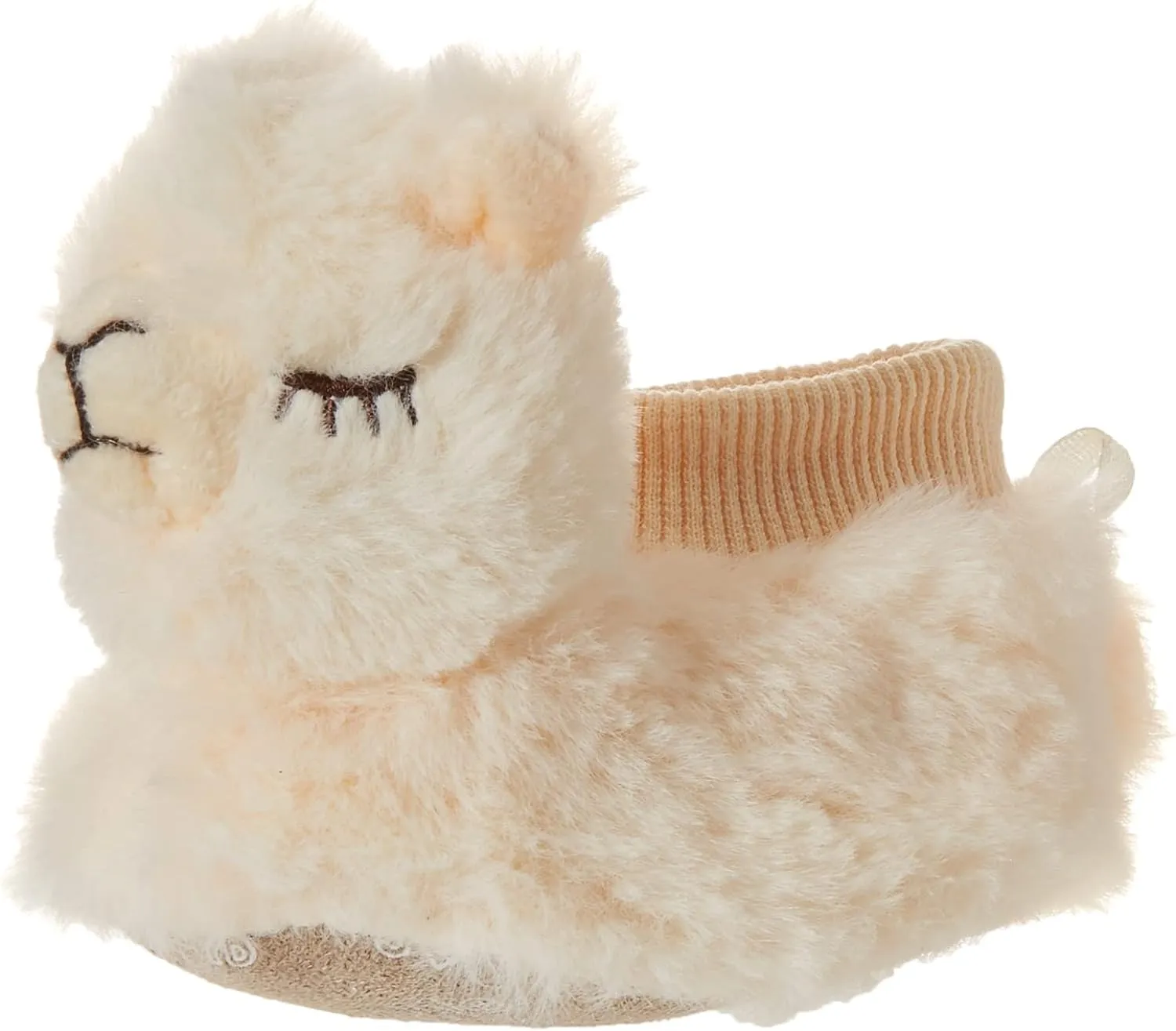 NEW/NWT Little Me Unisex Faux Fur Baby Llama Slippers Size 0-6 Months Infant 