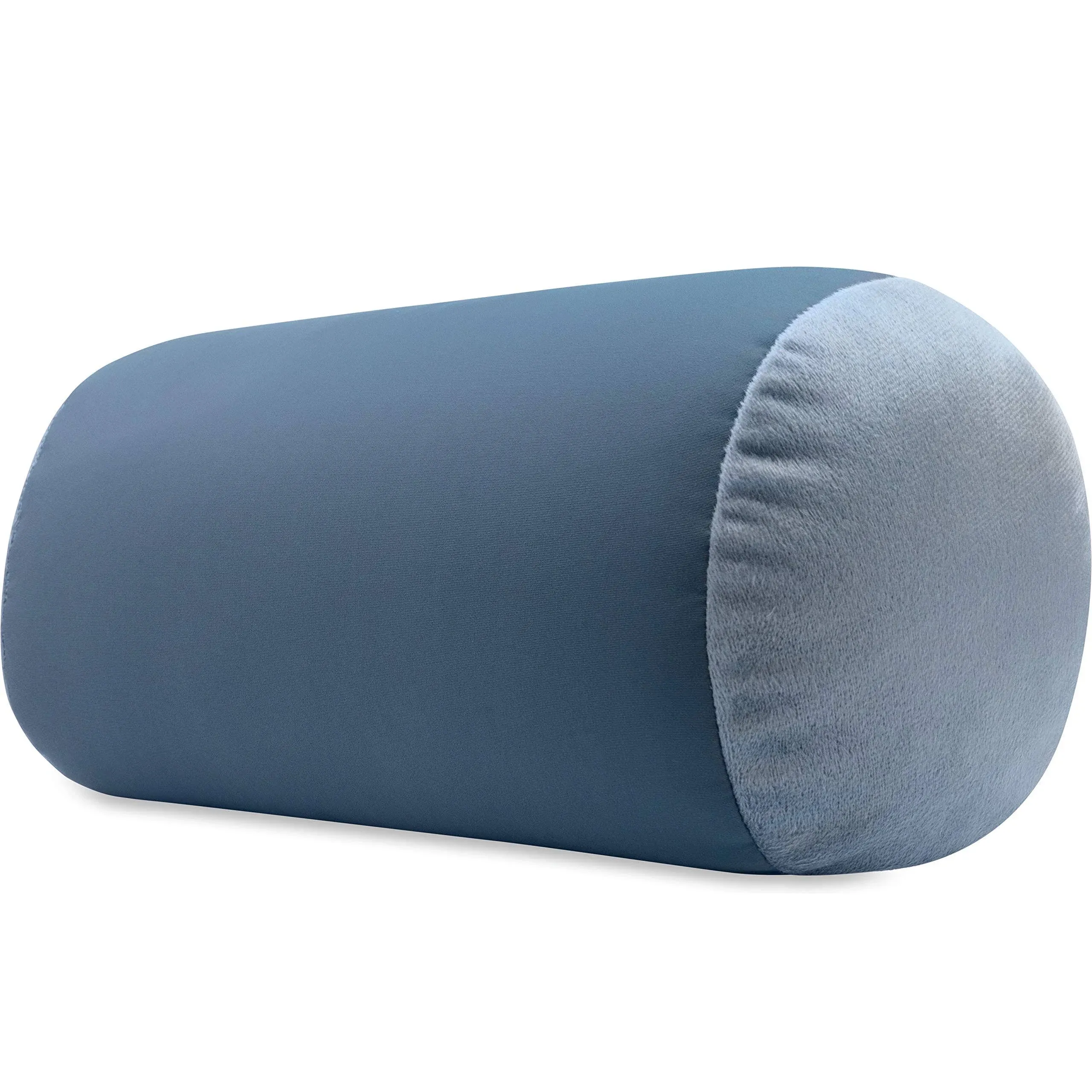 Microbead Bolster Neck Roll Pillow - Silky Feel, 14&#034; x 8&#034;, Dark Slate Grey