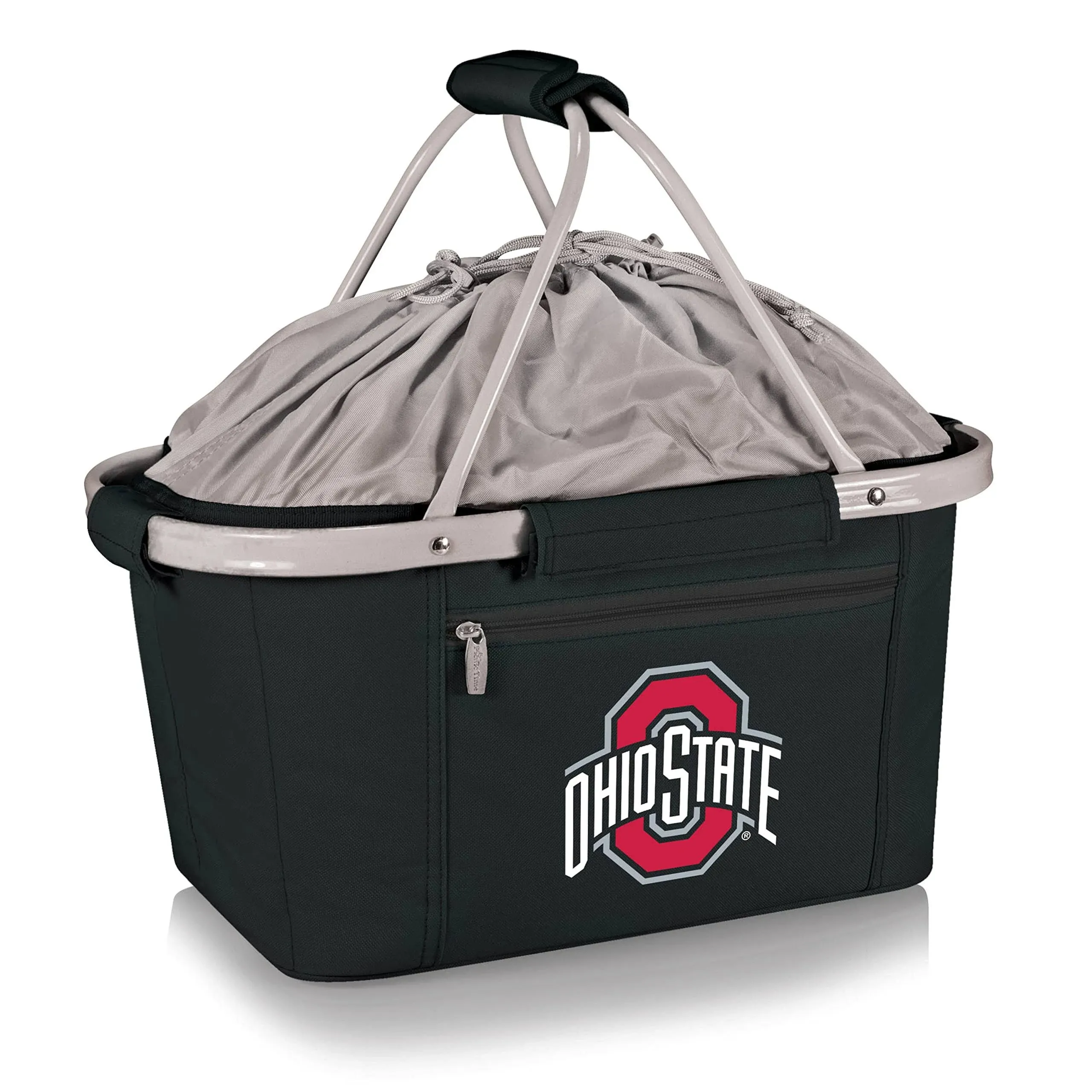 Picnic Time NCAA Ohio State Buckeyes Metro Basket Collapsible Cooler Tote - Lightweight and Durable Polyester, Red and Black Design Lowes.com