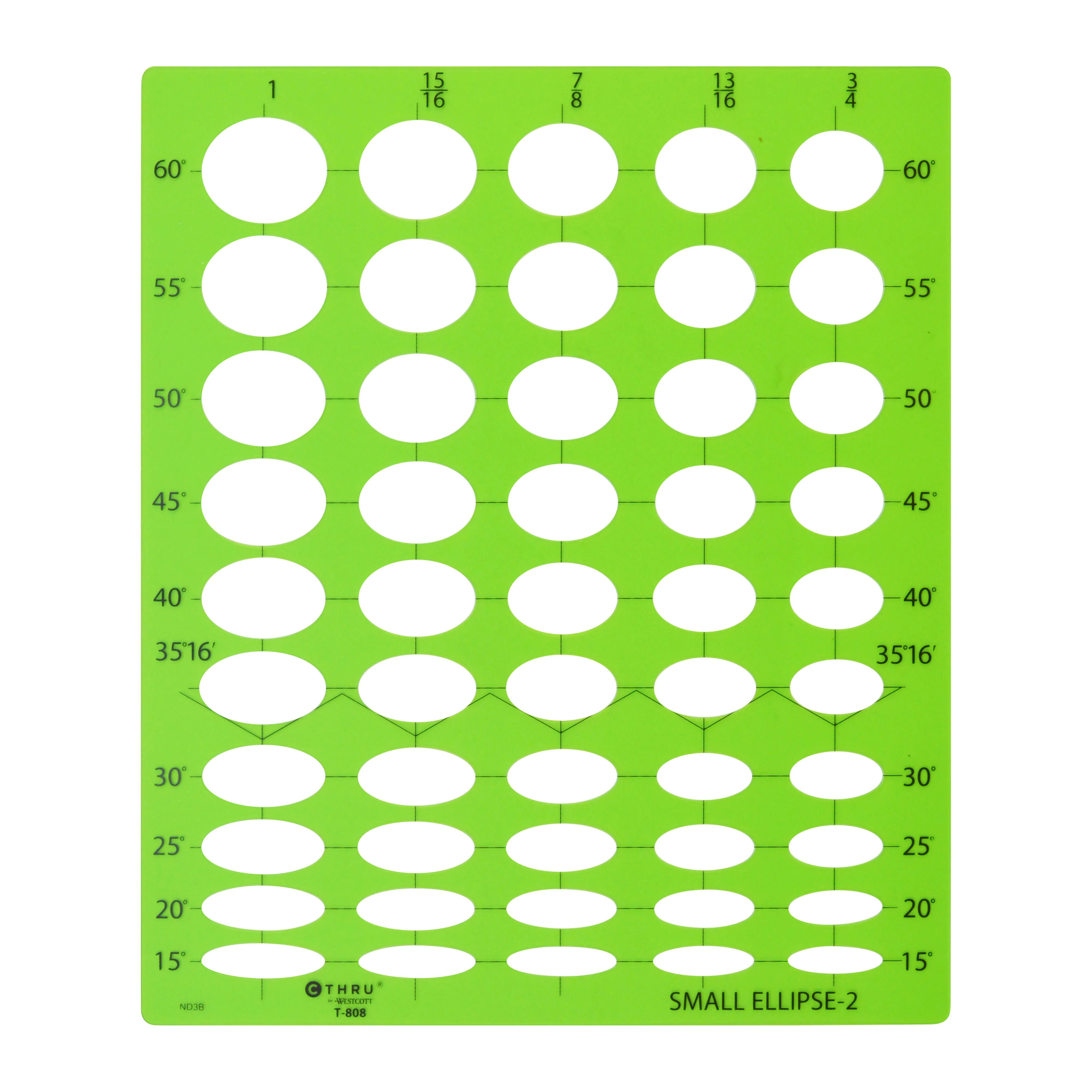 Westcott Small Ellipse Template #2 (T-808)