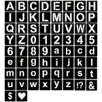 3&#034; Reusable Plastic Alphabet Templates Letters &amp; Numbers Stencils for Painting