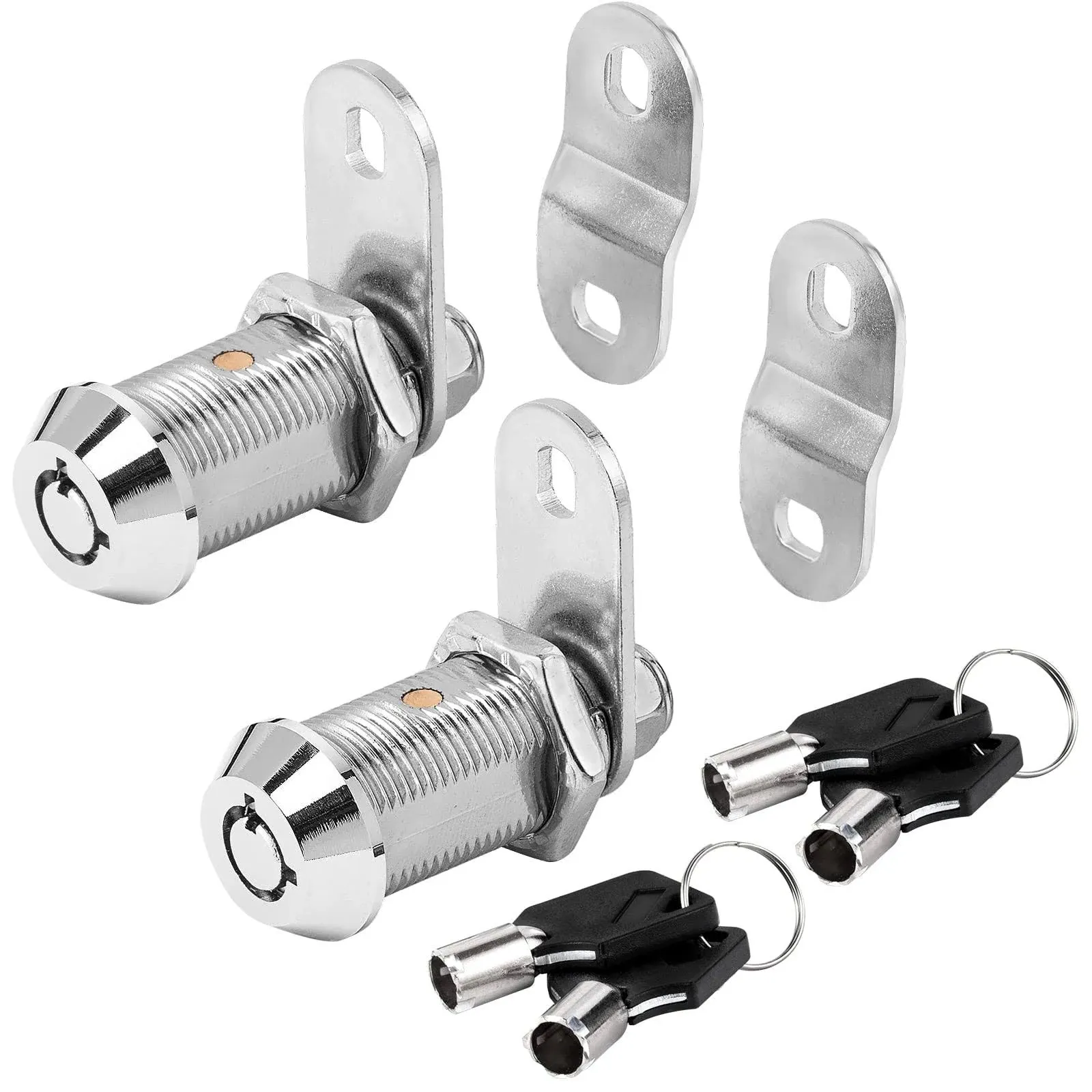 Sissinda Cam Lock RV Storage Locks Keyed Alike,1-1/8" Fits On 7/8" Max Door Thickness, RV Locks for Compartment Door, Camper, Trailer, Cabinet Locks