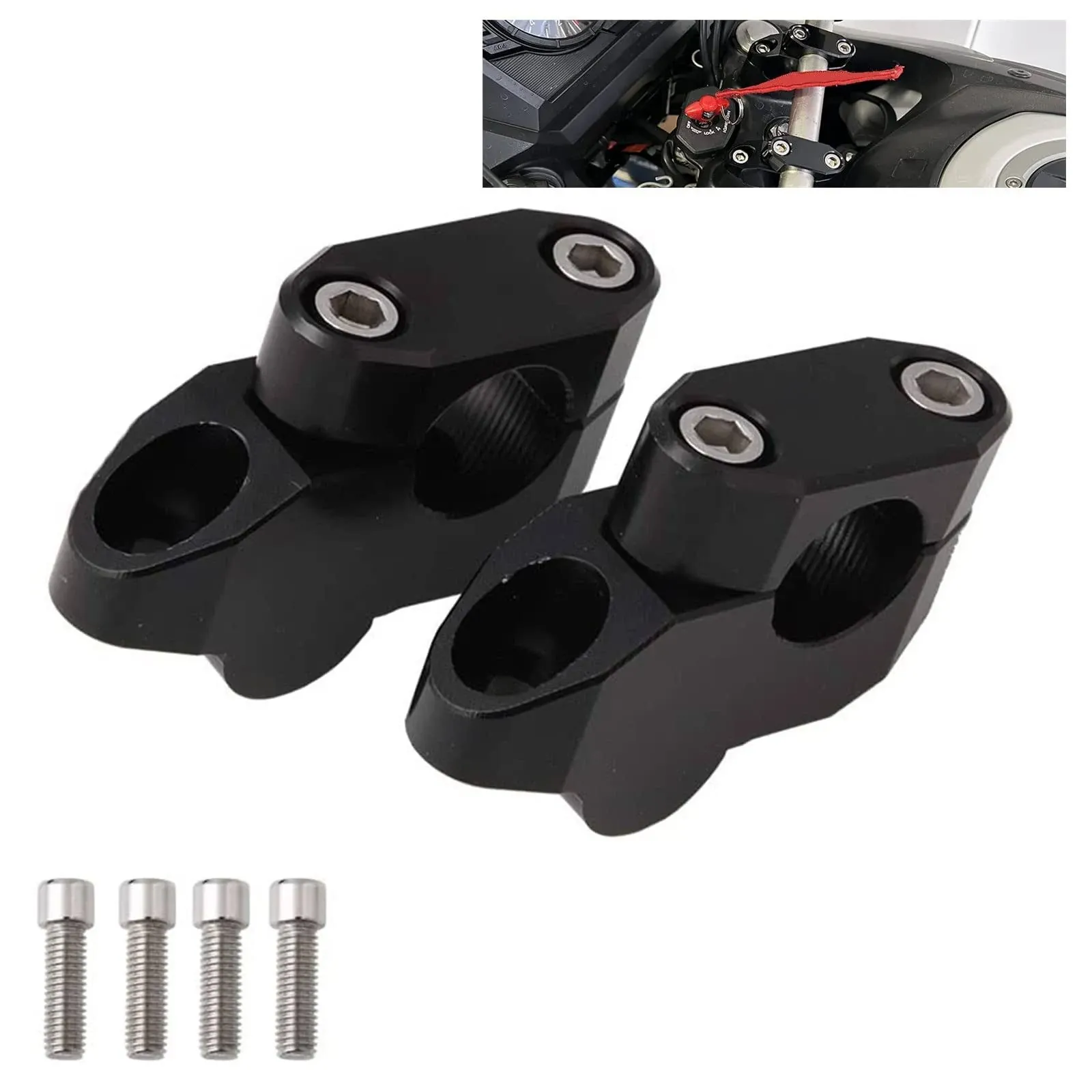 Sporacingrts Motorcycle Modified Parts ATV Dirt Bike Motocross Handlebar Risers Compatible with 7/8" 22mm Handlebars