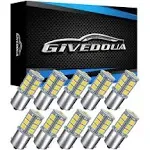 GIVEDOUA 1156 LED RV Bulb, 1003 BA15S 1141 7506 LED Replacement Light Bulbs for 12V RV Car Camper Trailer Interior Indoor Lights Backup light etc, Super Bright 5050 18-SMD 6000K White,（10pcs）