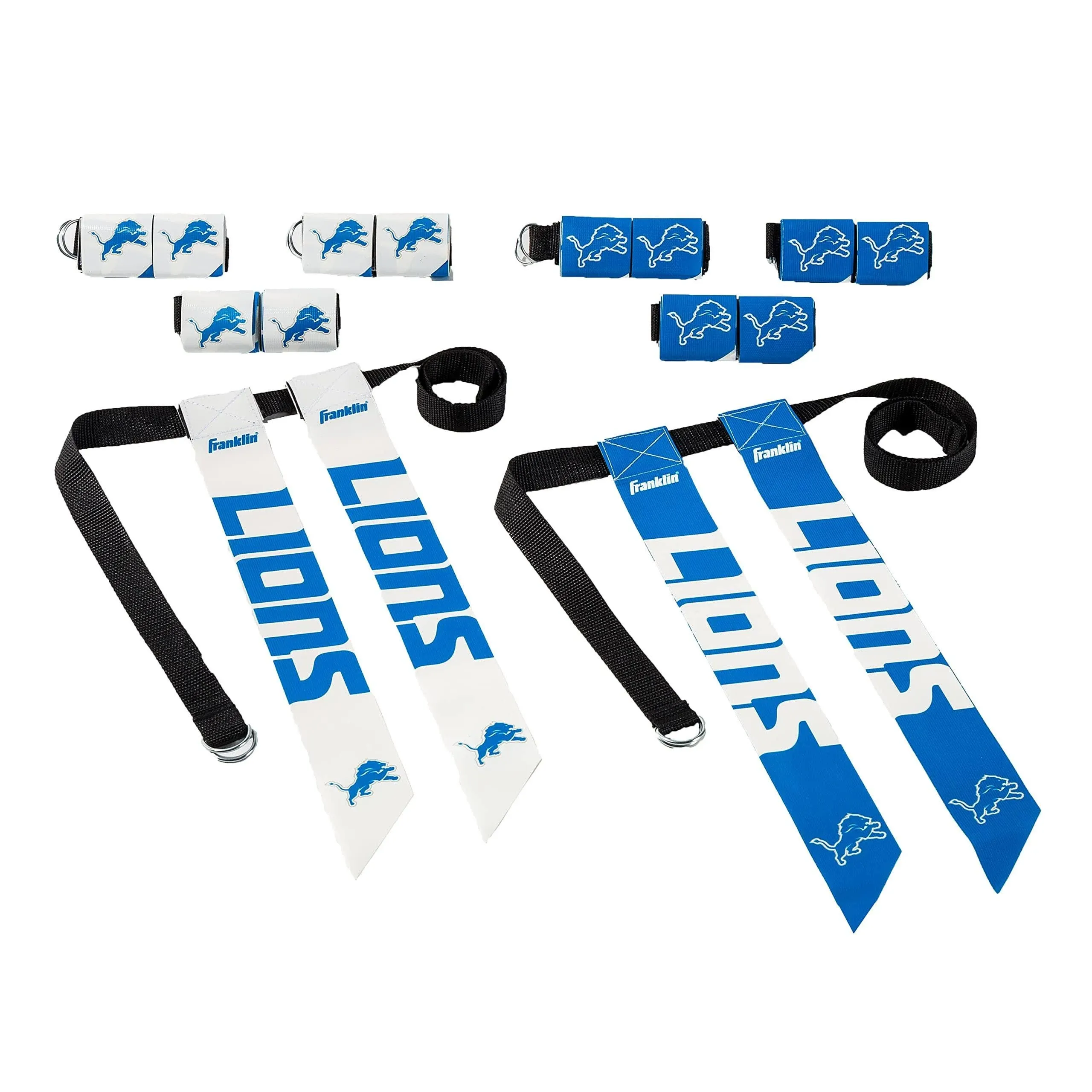 Franklin Sports NFL Detroit Lions Flag Football Sets - NFL Team Flag Football