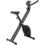 Foldable Exercise Stationary Bike with 8 Levels of Magnetic Resistance Indoor