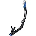 Tusa Sport Dry Top Snorkel, Metallic Blue