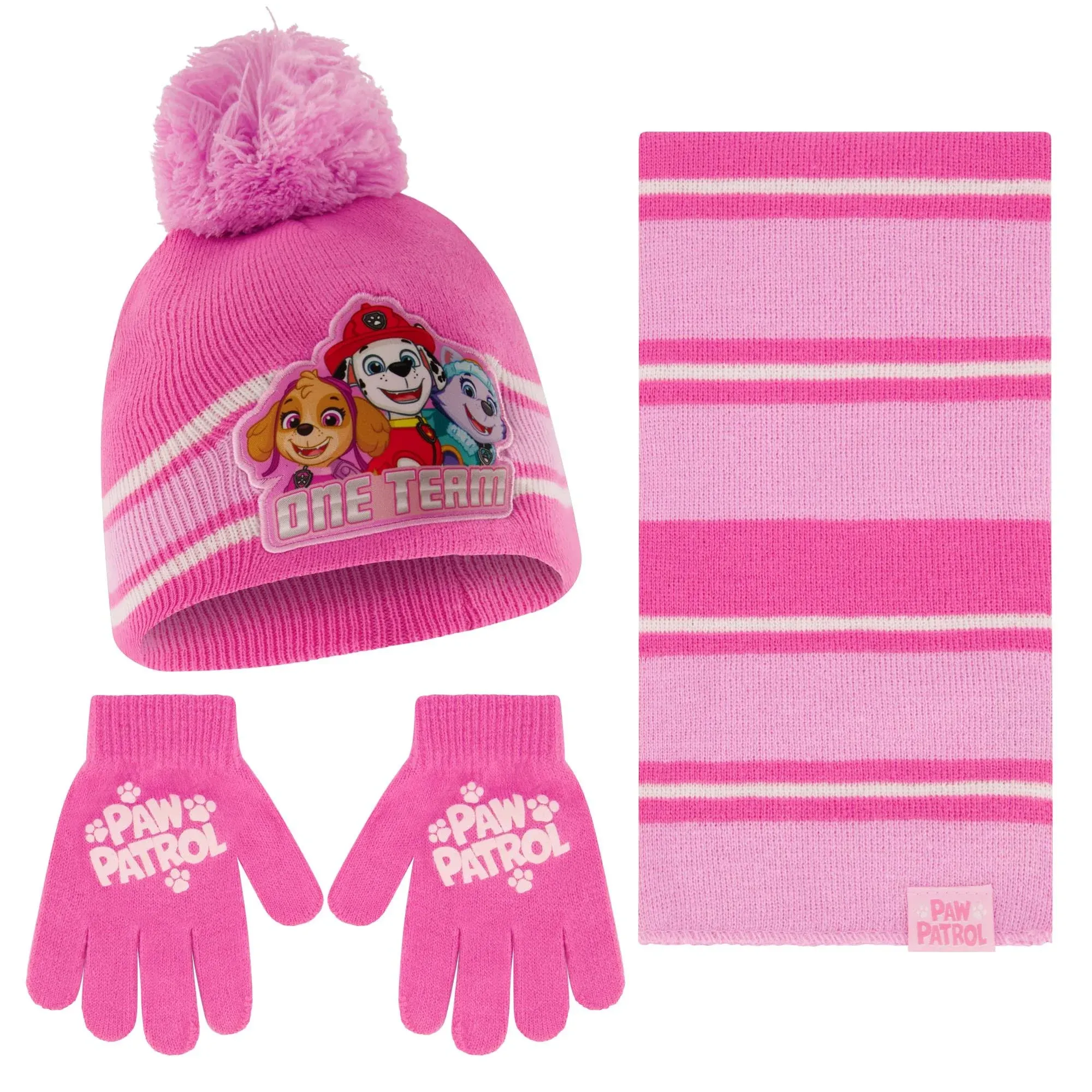 Nickelodeon Toddler Winter Hat, Scarf, and Mittens Set