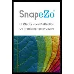 24x36 Brushed Black Snapezo® Snap Frame - 1" Profile