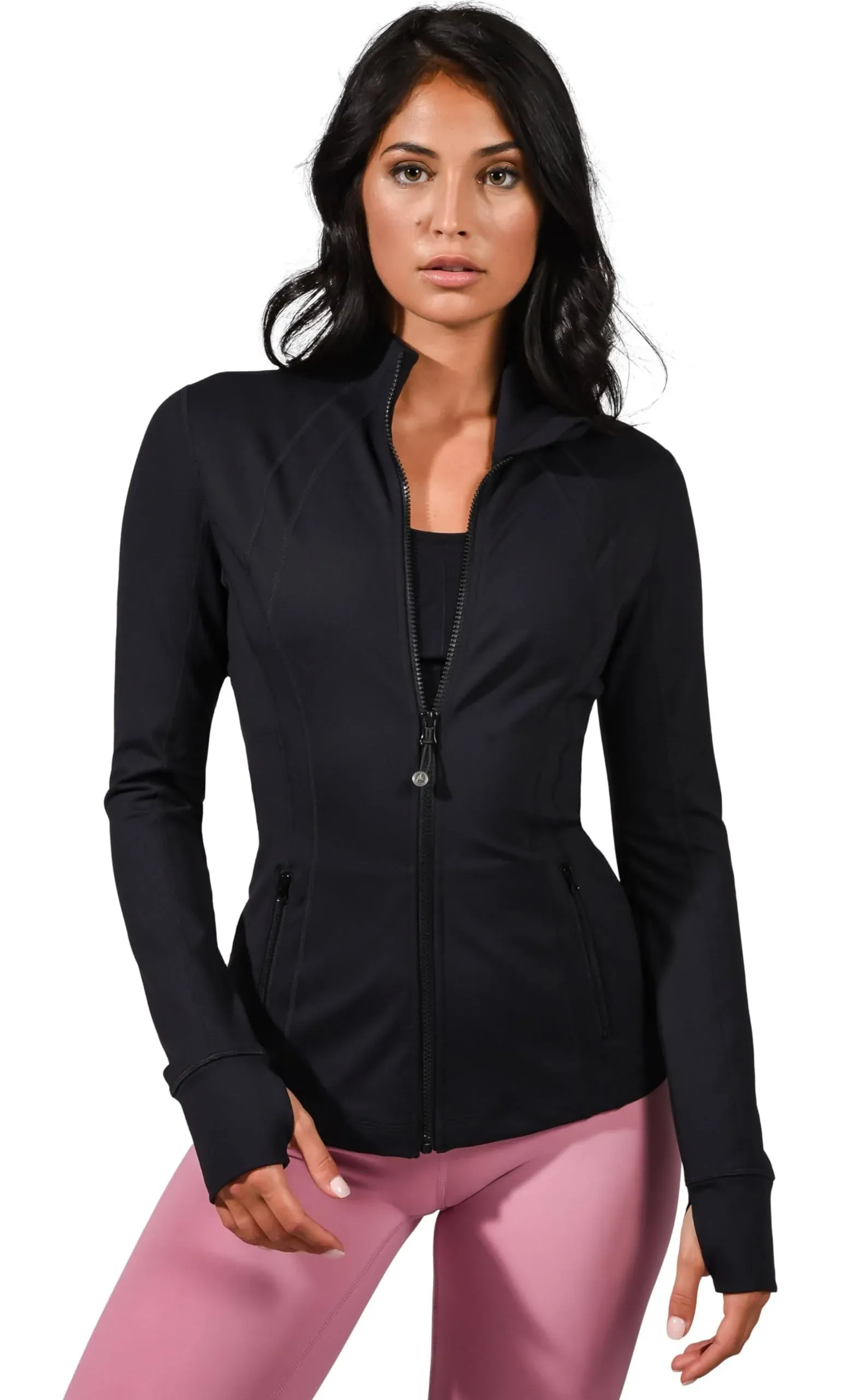 90 Degree By Reflex Women’s Lightweight, Full Zip Running Track Jacket