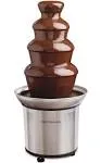 Nostalgia 4 Tier Chocolate Fondue Fountain - Stainless Steel