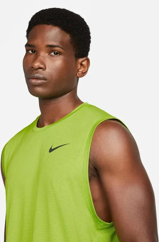 Nike Pro Men&#039;s Atomic green/Heather/<wbr/>Black Training Tank (CZ1184-377)   M/L/XL/XX