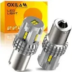 OXILAM Upgraded 1156 LED Bulbs Reverse Light, 6000K White 400% Brightness 3000 Lumens, BA15S 7506 1003 1141 P21W LED Bulb used for Backup Tail Brake