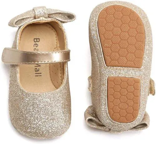 Felix & Flora Soft Sole Baby Shoes - Infant Baby Walking Shoes Moccasinss Rubber Sole Crib Shoes